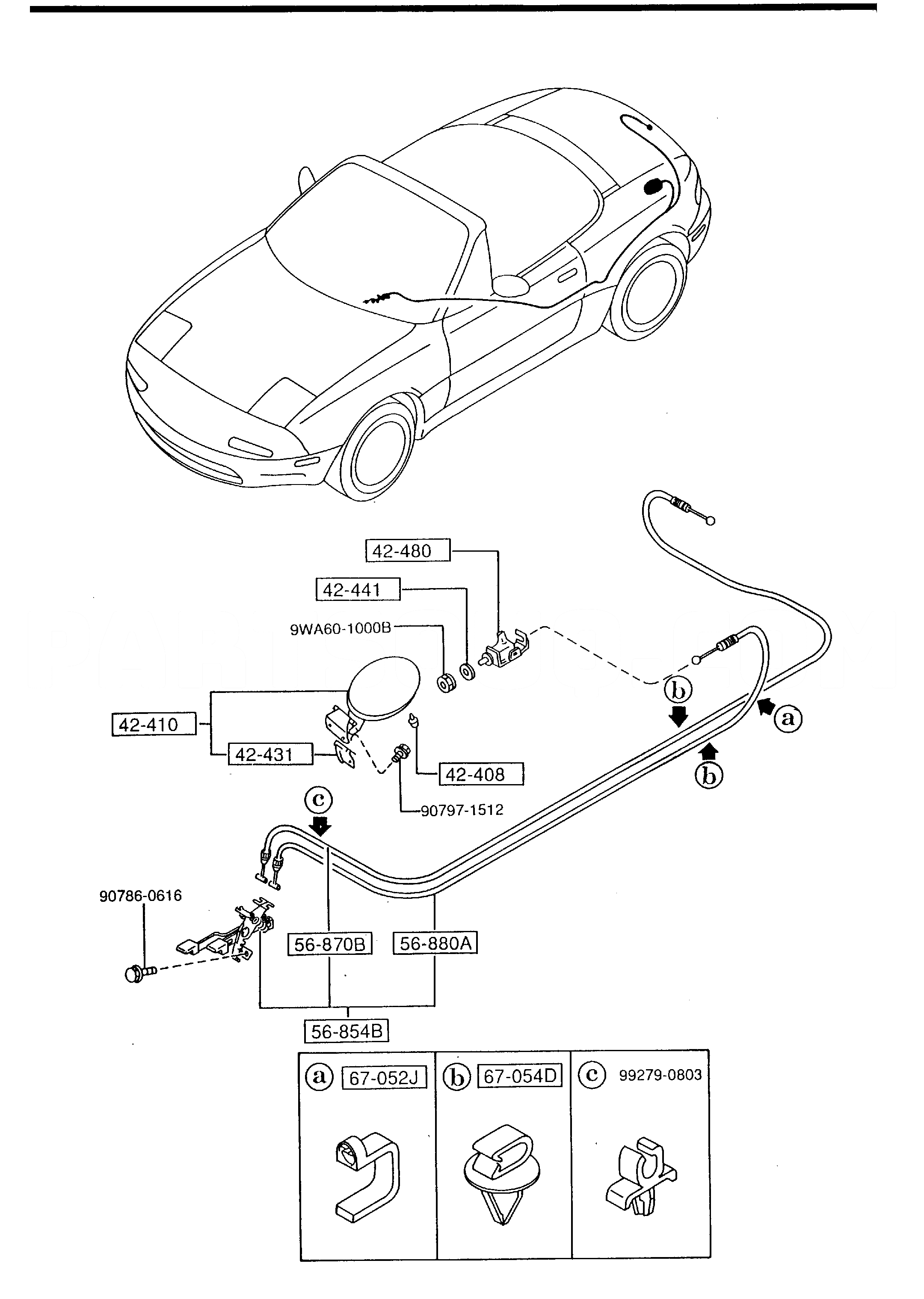 CHASSIS PIPING & FUEL TANK [1993 MIATA]