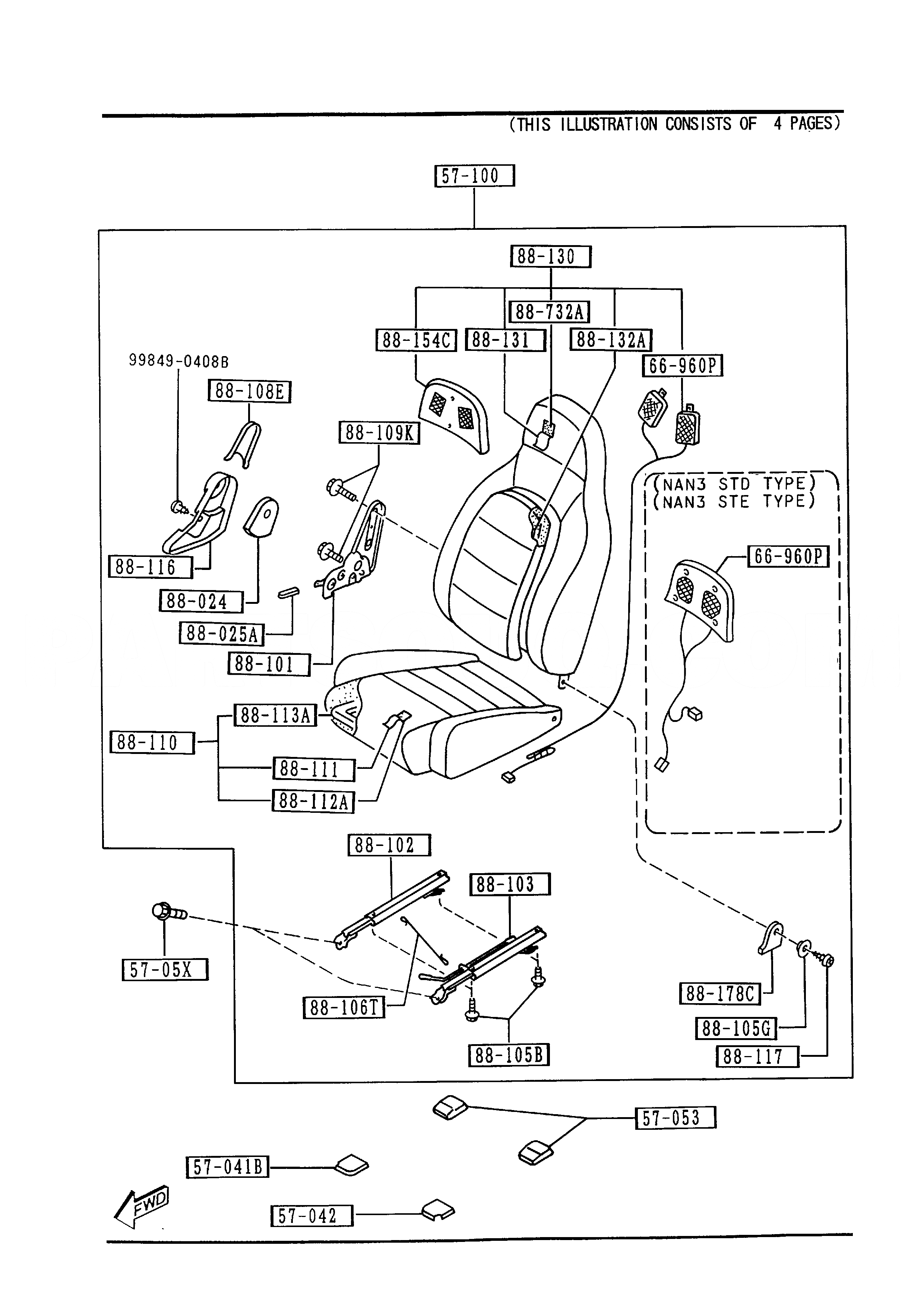 BODY INTERIOR TRIM [1993 MIATA]