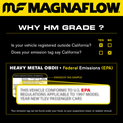 MagnaFlow Direct-Fit Catalytic Converter for 1999-2005 Mazda Miata 1.8L