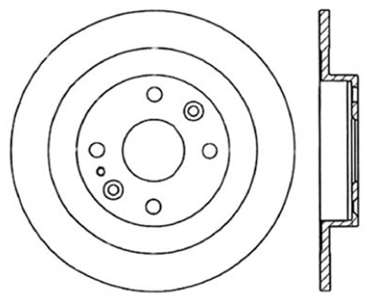 Centric 94-05 Mazda Miata MX-5 (Normal Suspension) Rear Premium Brake Cryo Rotor