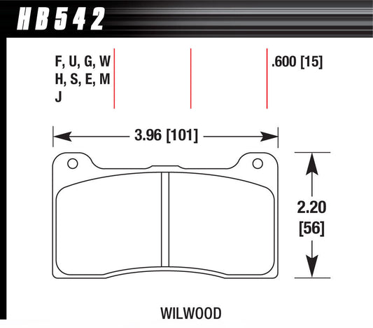 Brake Pad Billet DynaPro Narrow DTC-60