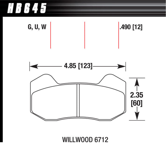 BRAKE PAD DYNAPRO 6 FRONT AND REAR DTC-30